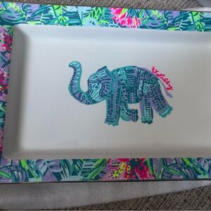 Lilly Pulitzer Trinket Tray Elephant Jewelry Tray